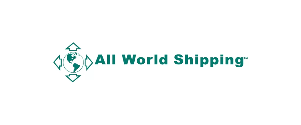 Isologotipo de All World Shipping en gymlogistics.cl